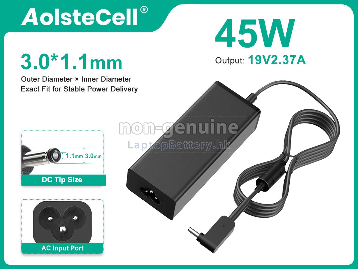 Acer 45W 19V-2.37A 3.0*1.1MM代用適配器