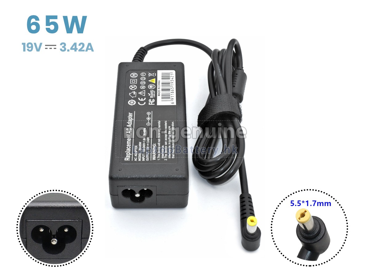 Acer 19V-3.42A 65W YELLOW代用適配器