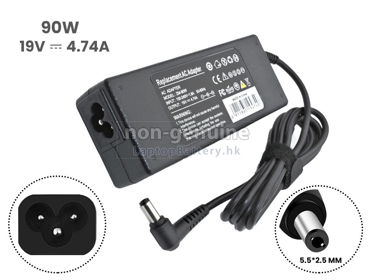 Asus 90W 19V-4.74A 5.5*2.5MM代用適配器