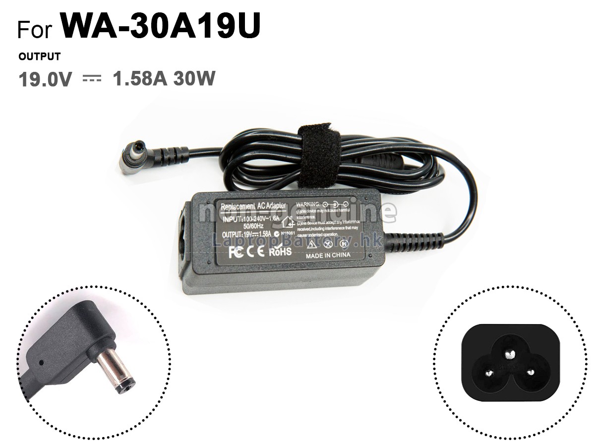 Dell 30W 19V-1.58A 100-240V~1.6A 50/60HZ代用適配器