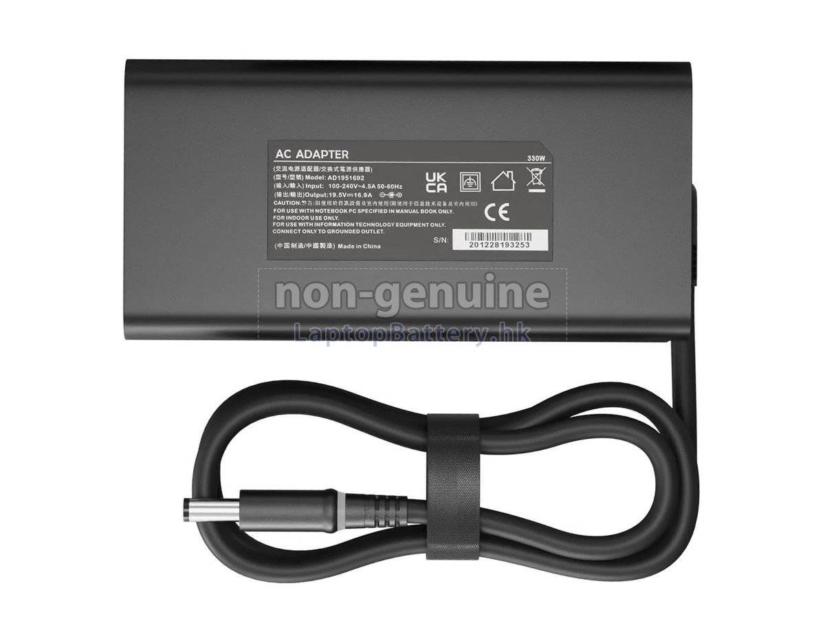 Dell 330W 19.5V-16.9A 100-240V~4.4A 50/60HZ代用適配器