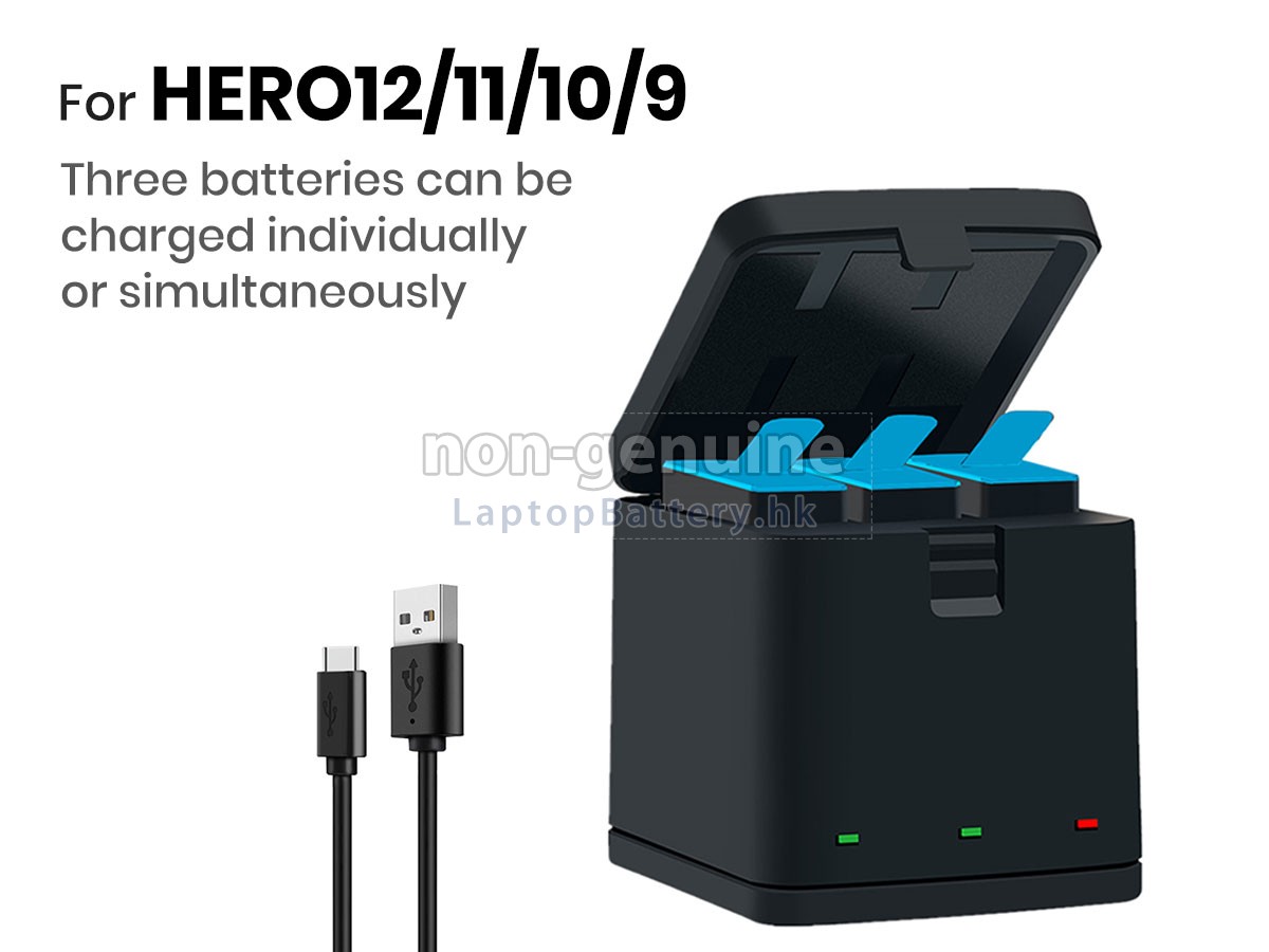 GoPro 3-CHANNEL LED USB CHARGER代用適配器