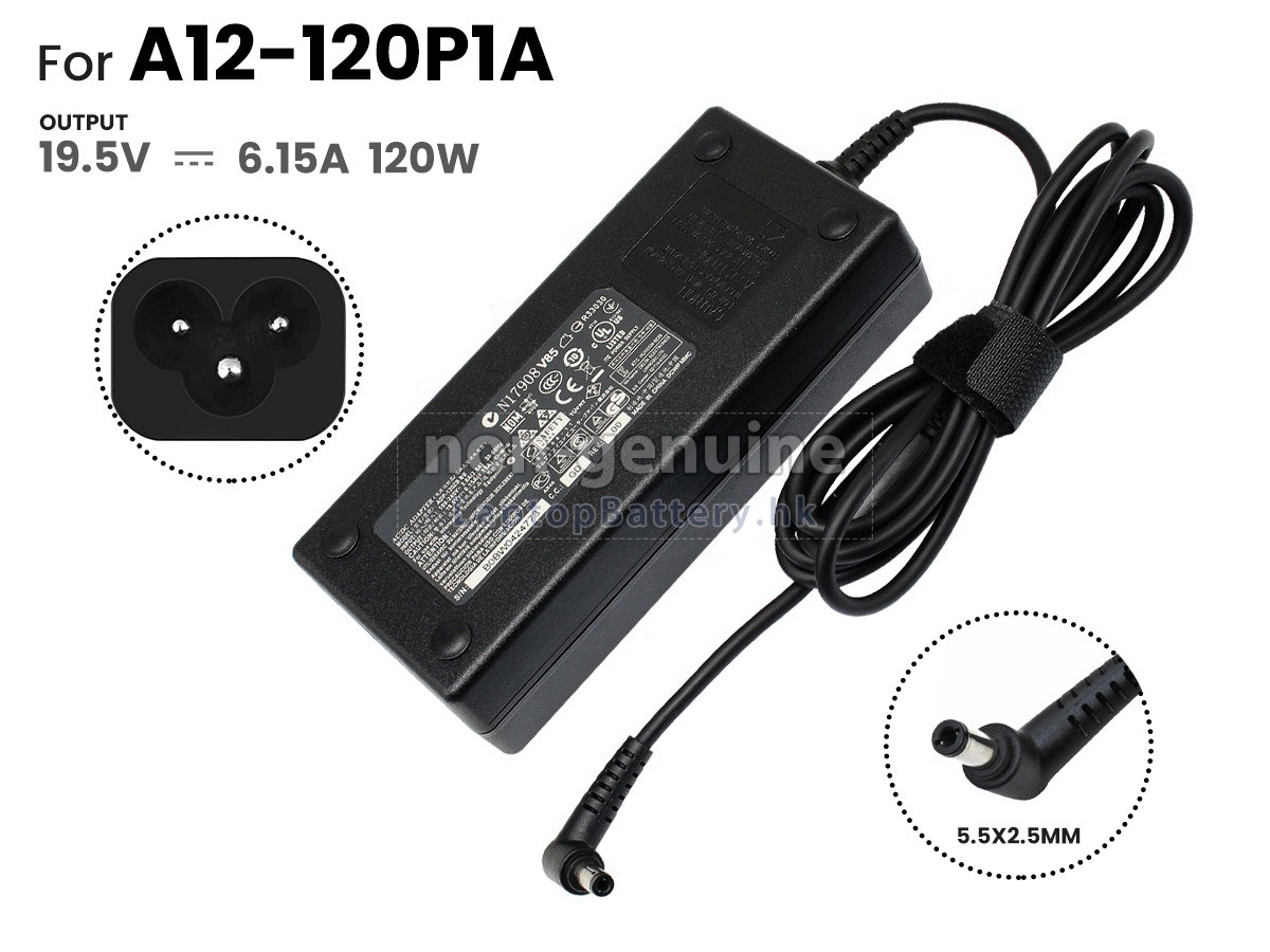 HP 120W 19.5V-6.15A 100-240V~2.0A 50/60HZ 5.5*2.5MM代用適配器