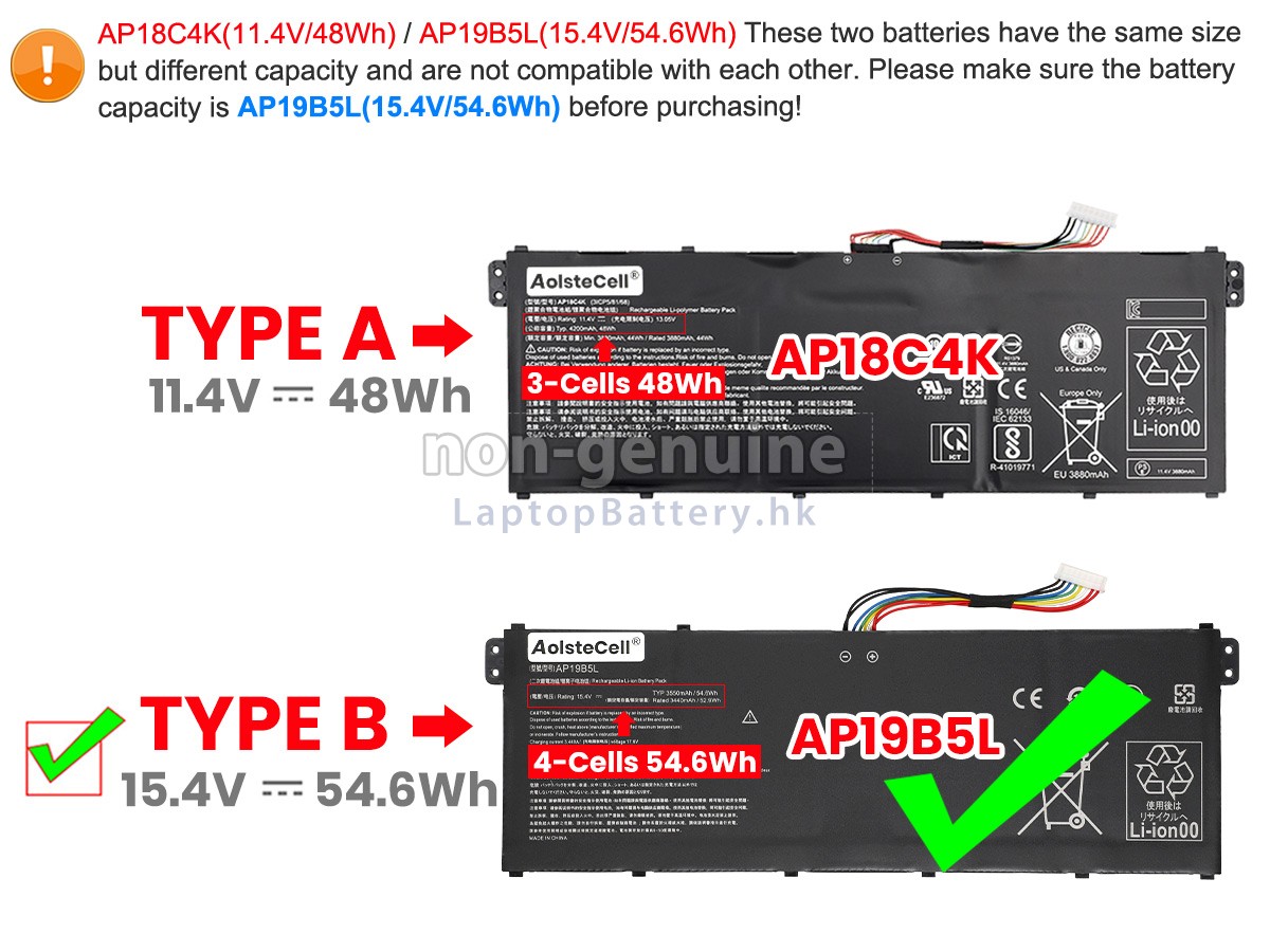Acer Aspire 5 A515-44-R3TG代用電池