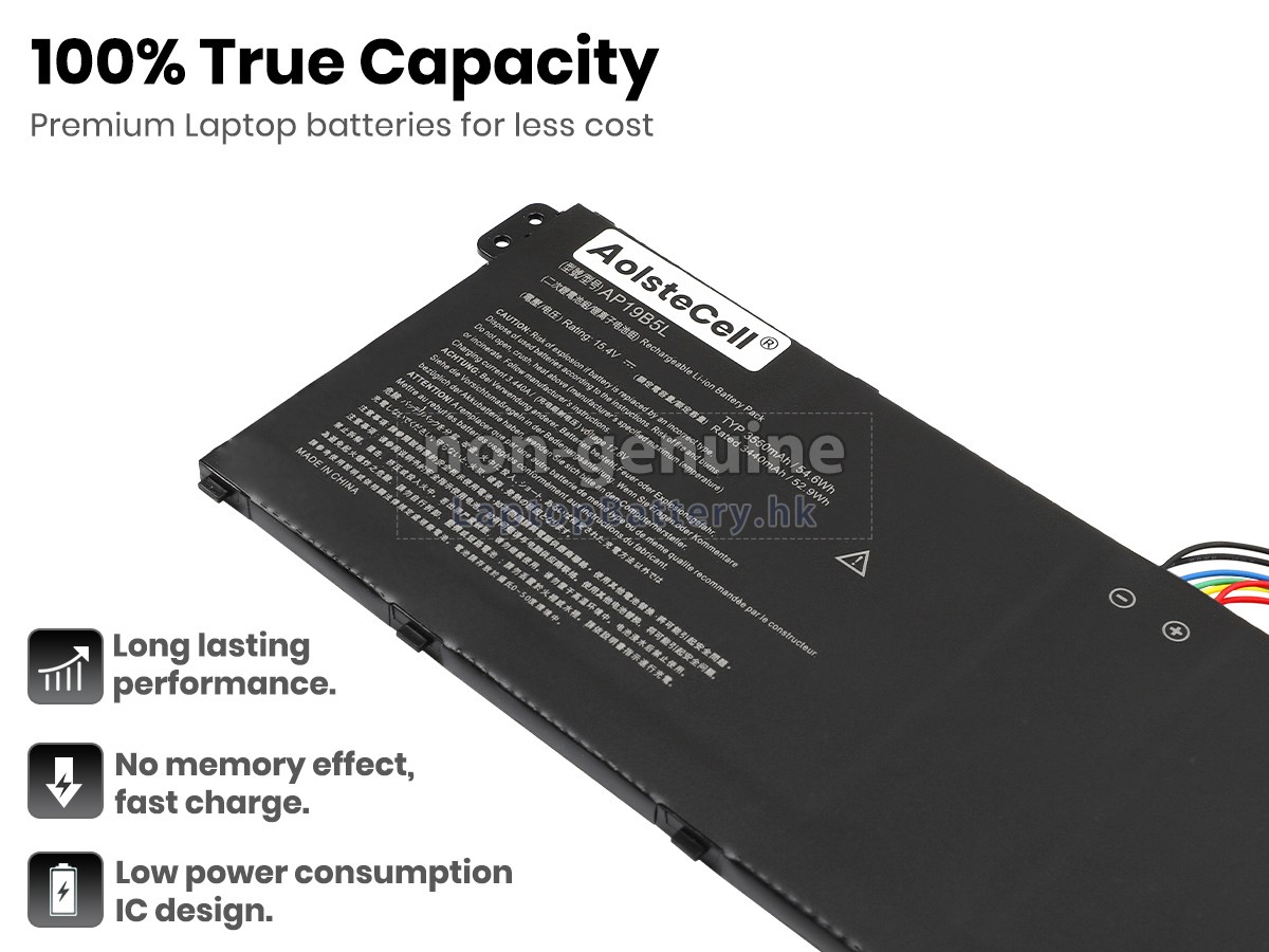 Acer AP19B5L代用電池