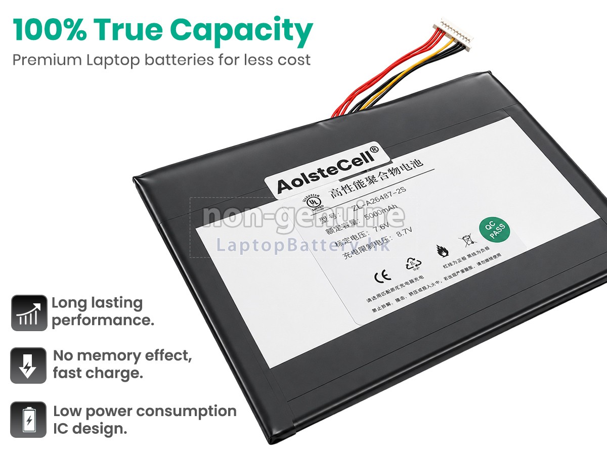 Alldocube ZL-426487-2S代用電池