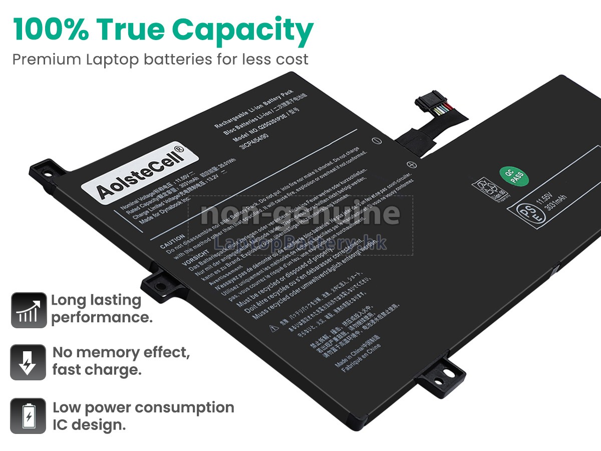 AolsteCell Q25G3S1P3E代用電池
