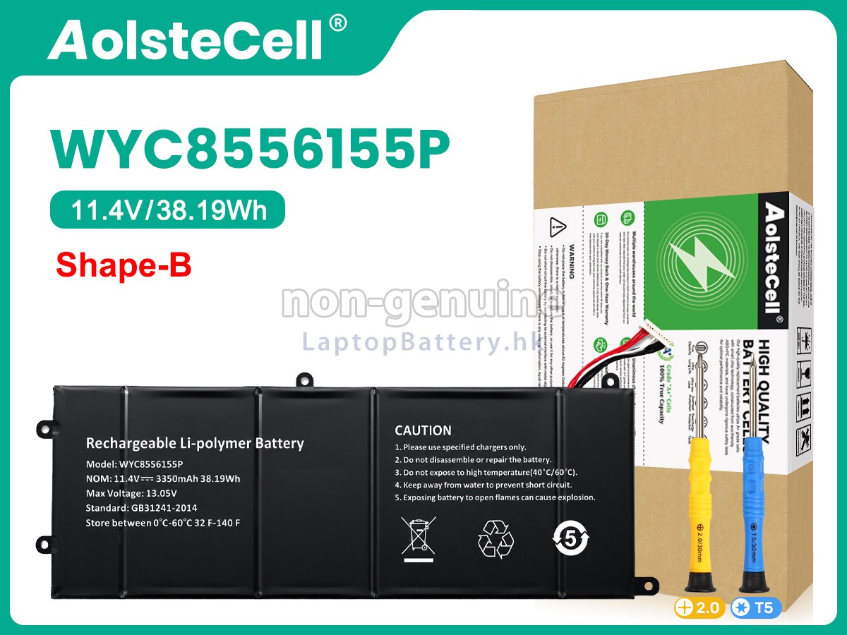 AolsteCell WYC8556155P代用電池