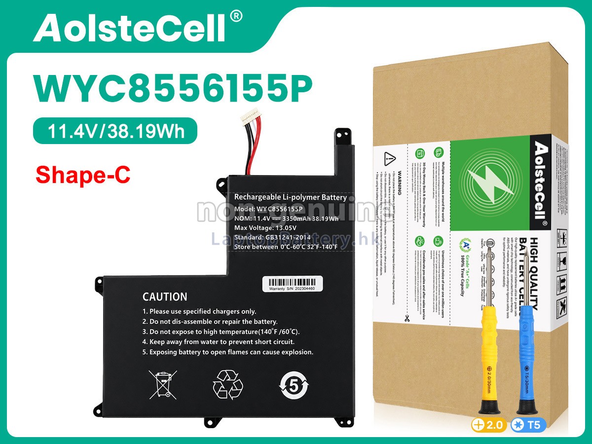 AolsteCell WYC8556155P代用電池
