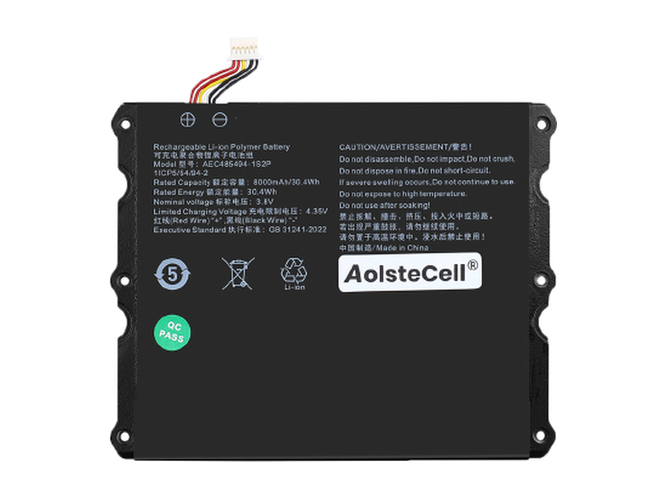 AOLSTECELL AEC485494-1S2P電池