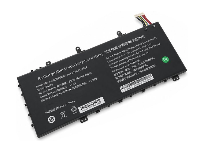 AOLSTECELL AEC677475-3S1P電池