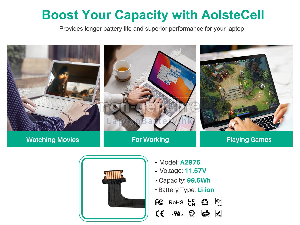 Apple A2991代用電池