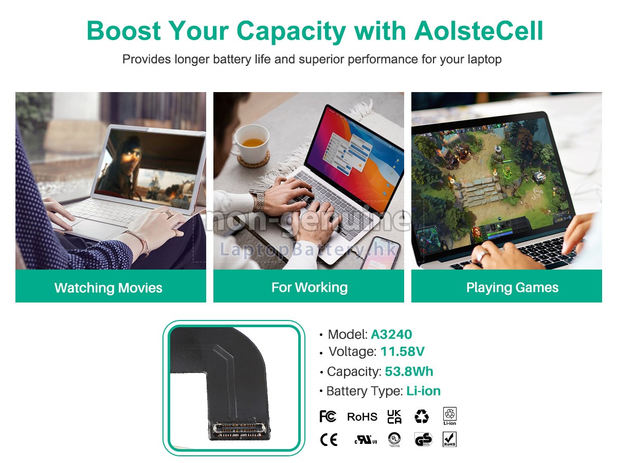 Apple MacBook Air 13 inch M4 2025代用電池