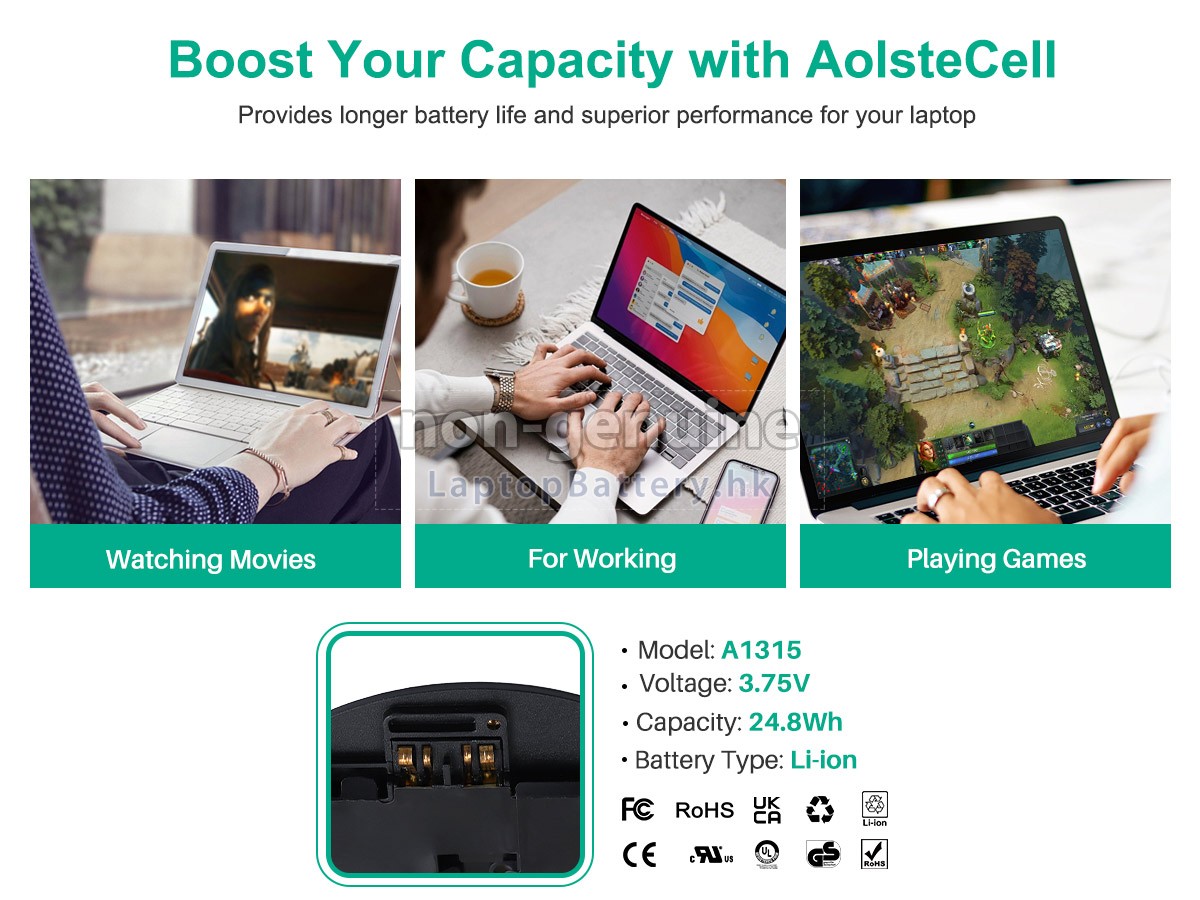 Apple MB292代用電池