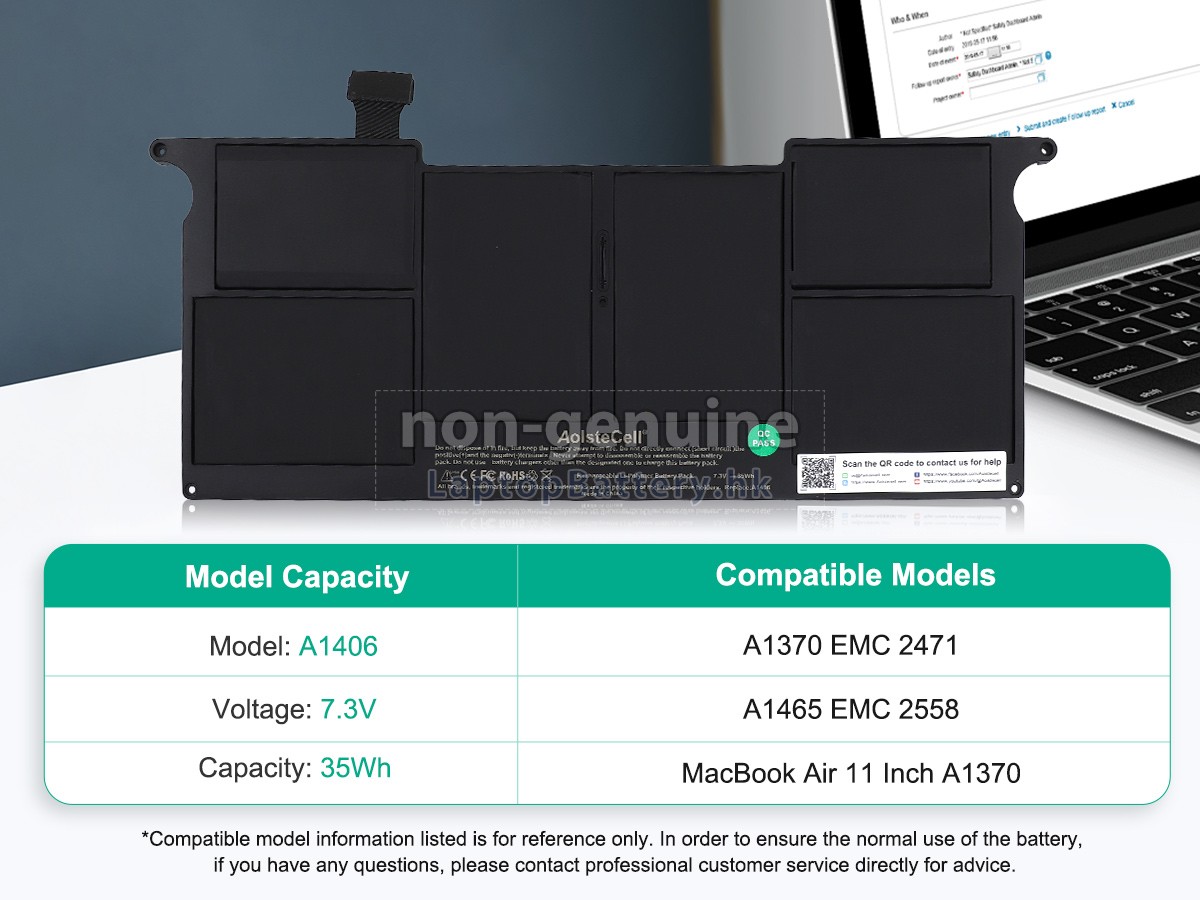 Apple MacBook Air 11.6 inch MC969LL/A代用電池