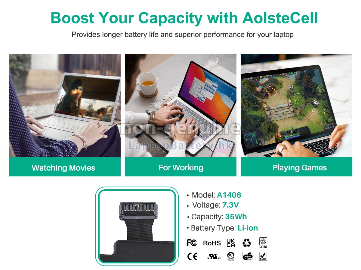 Apple MacBook Air 11.6 inch MC969LL/A代用電池