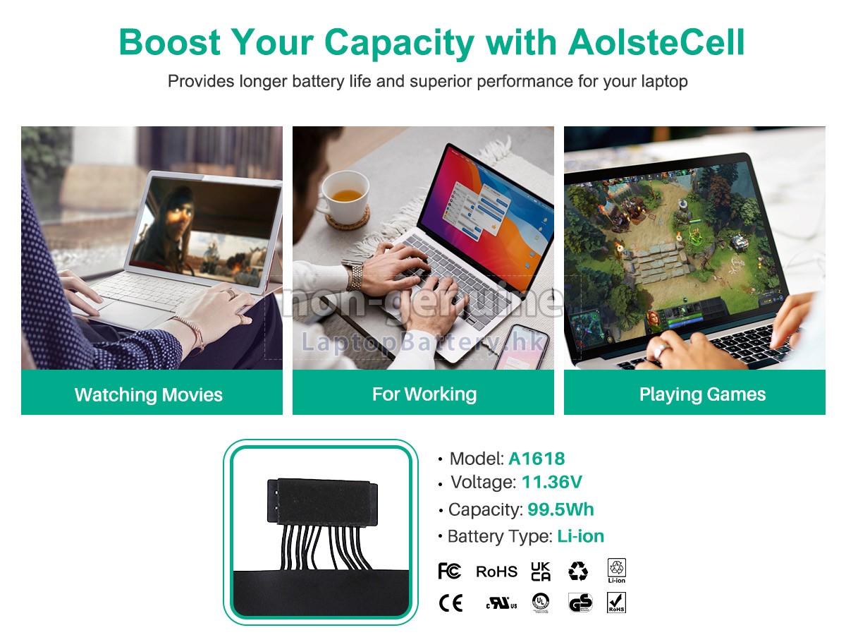 Apple MacBook Pro 15_ A1398 Retina 2015代用電池