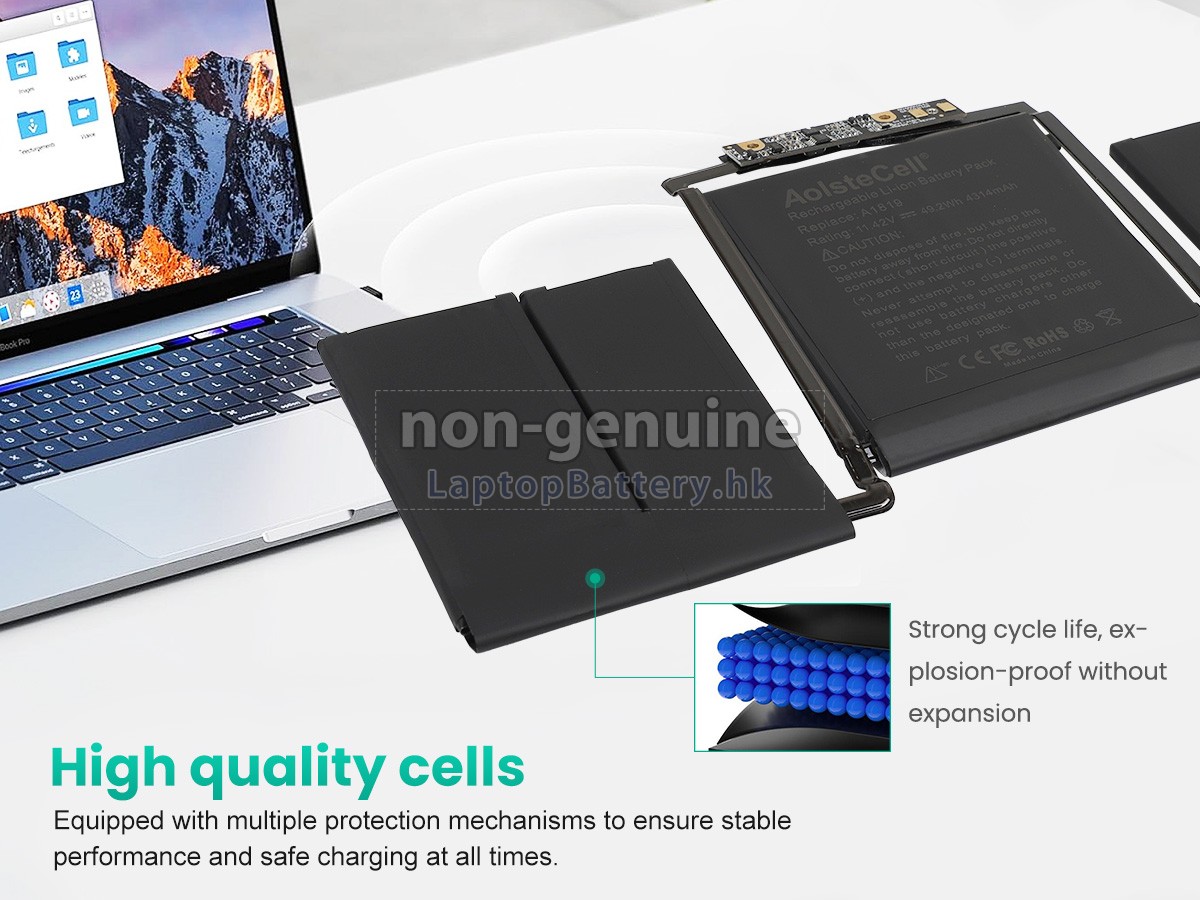 高品質APPLE蘋果MacBook Pro 13 inch TOUCH A1706(Mid 2017)電池