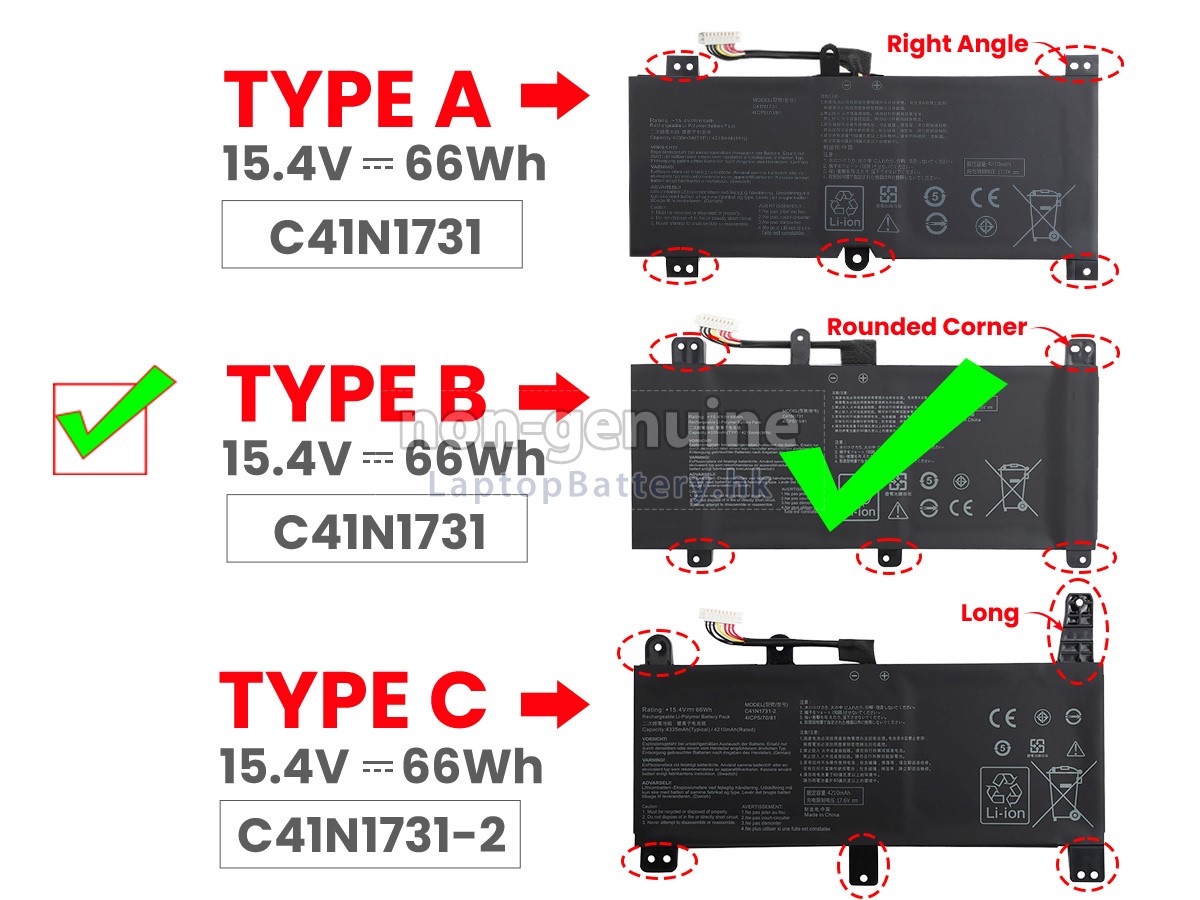 ASUS華碩Rog STRIX G715GW-EV084T電池