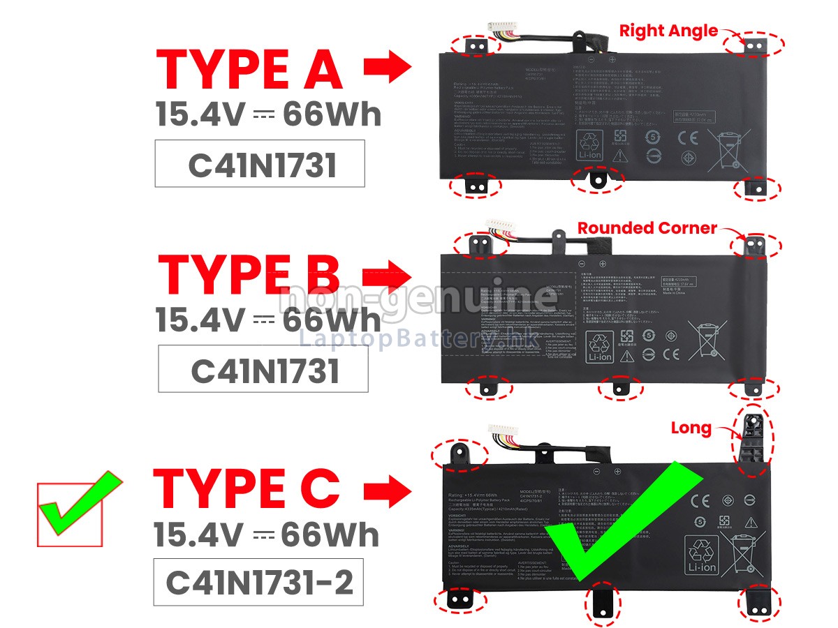 ASUS華碩Rog STRIX SCAR III G531GW-DB76電池