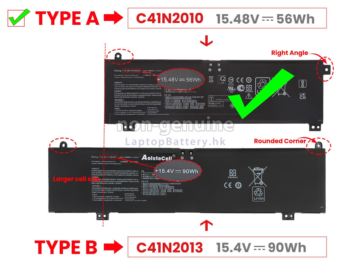 Asus TUF GAMING A15 FA507RC-HN047代用電池