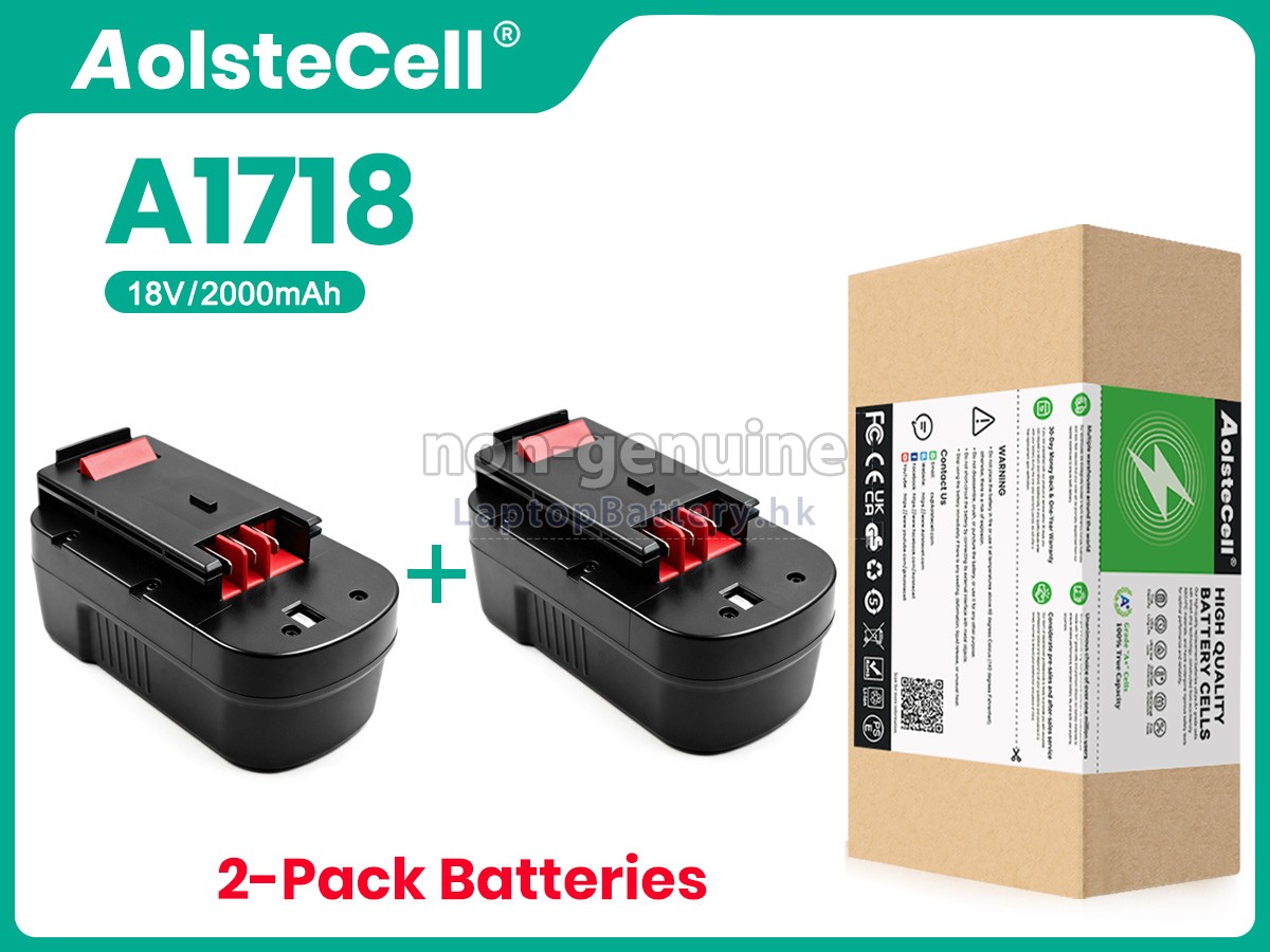 Black Decker 18V A1718代用電池