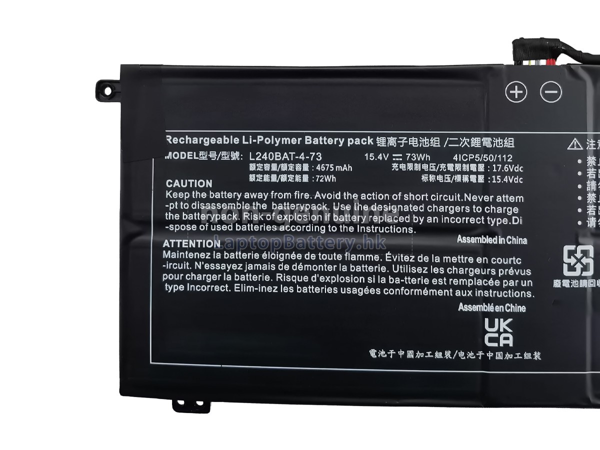 Clevo 6-87-L240S-74B00代用電池