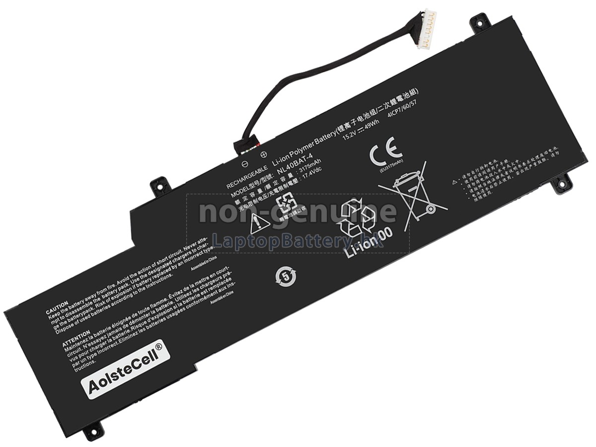 Clevo NL40GU代用電池