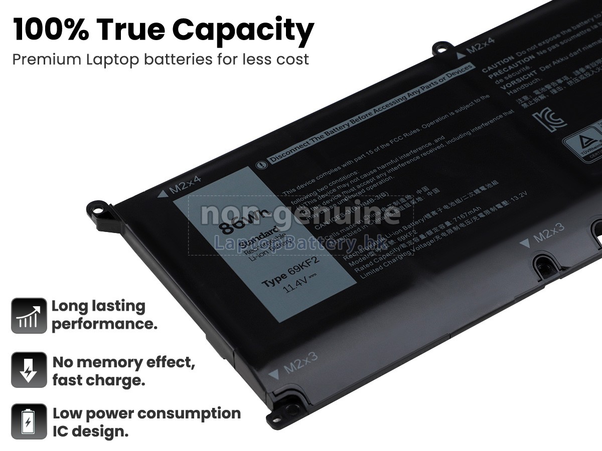 Dell Inspiron 16 7635 2-IN-1代用電池