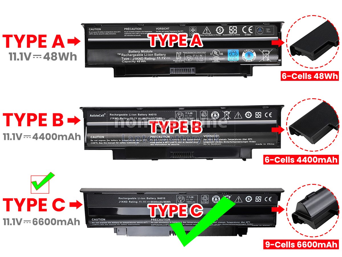 Dell Inspiron 14R(N4010)代用電池