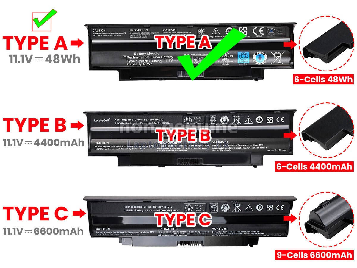 Dell Inspiron 14R(N4010)代用電池