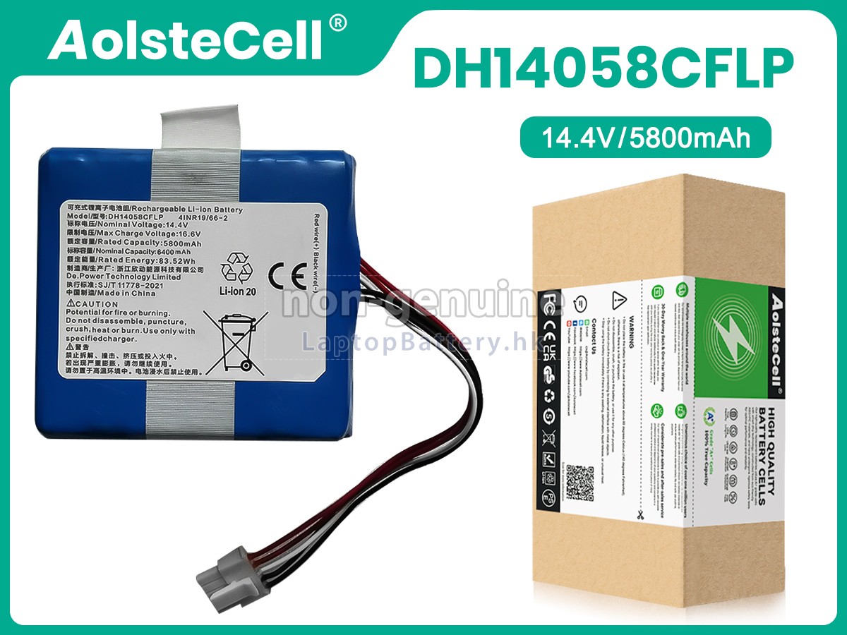 Ecovacs DH14058CFLP代用電池