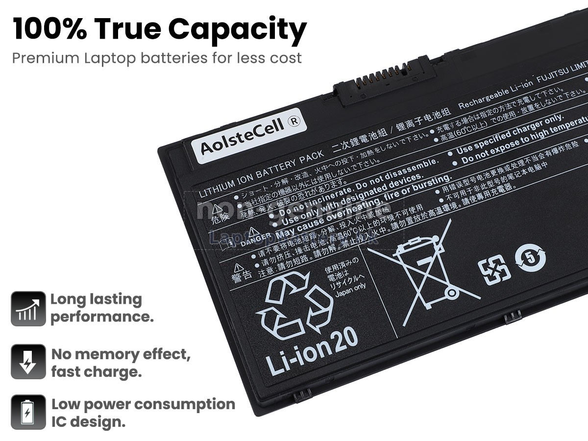 Fujitsu U7570MP780DE代用電池