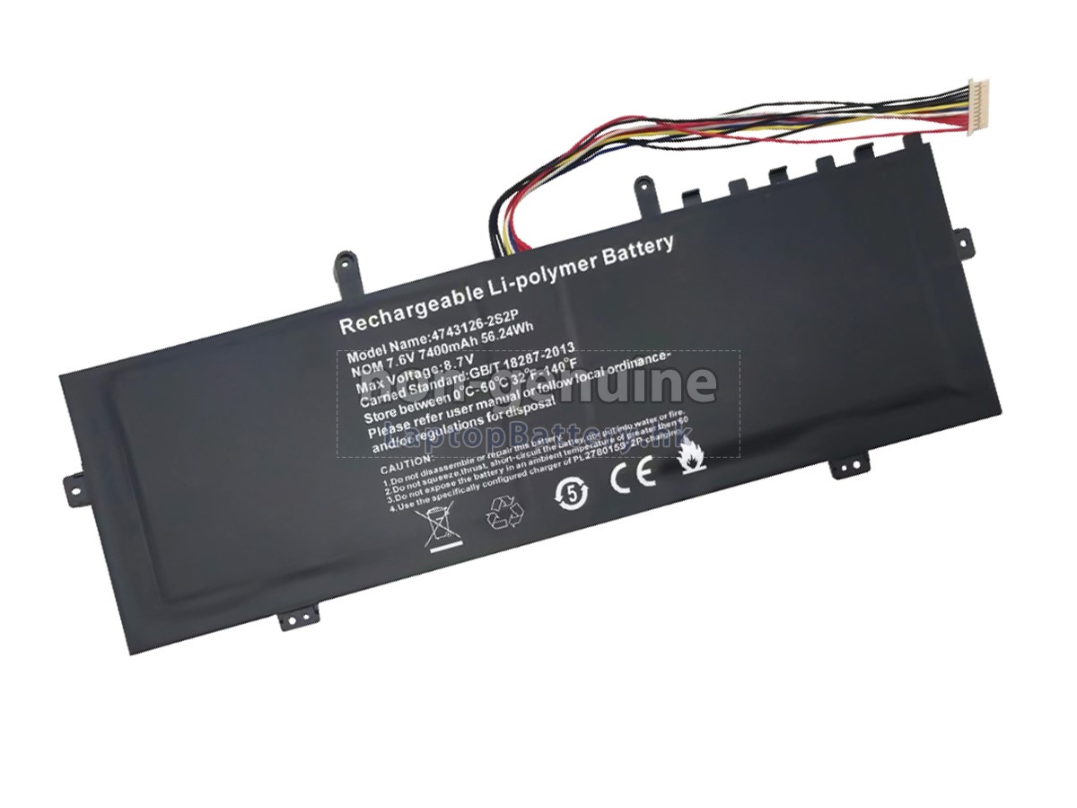 Hasee UTL-4743126-2S2P代用電池