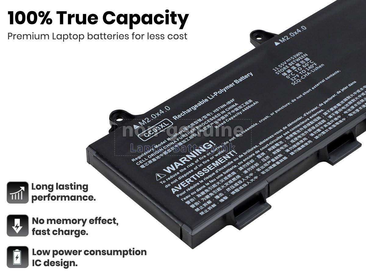HP CC03XL代用電池