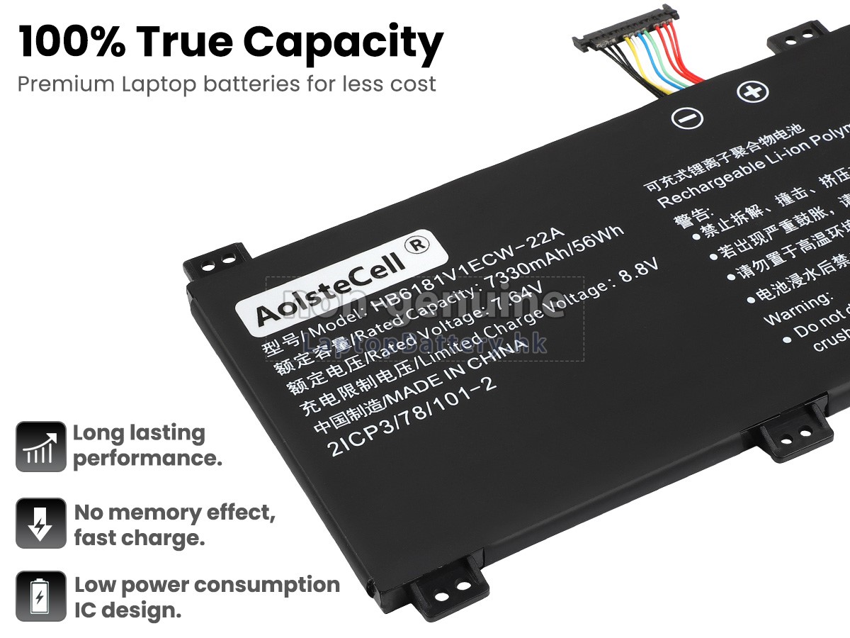 Huawei HB6181V1ECW-22A代用電池