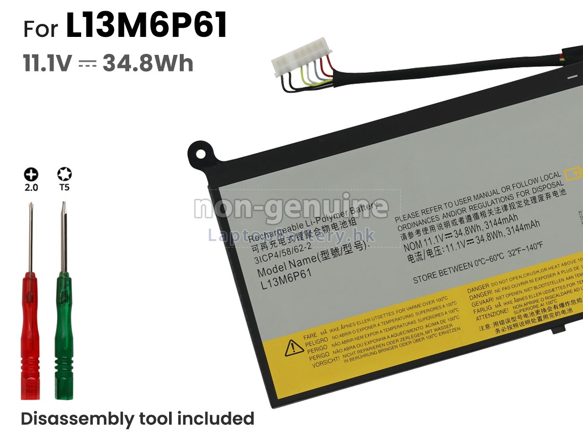 Lenovo L13M6P61代用電池