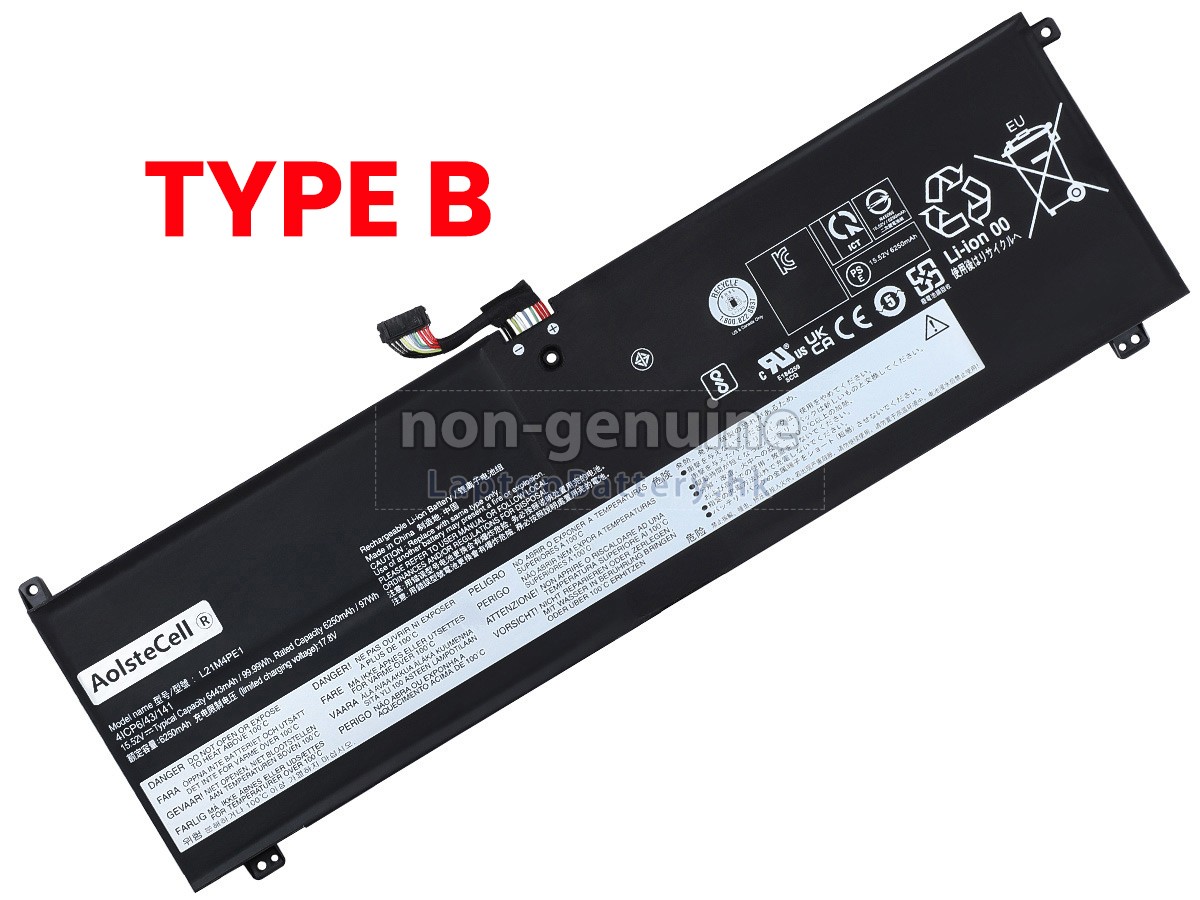 Lenovo LEGION S7 16IAH7-82TF00A5SB代用電池