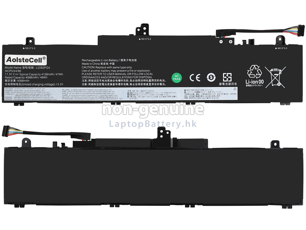 Lenovo L22B3PG4代用電池