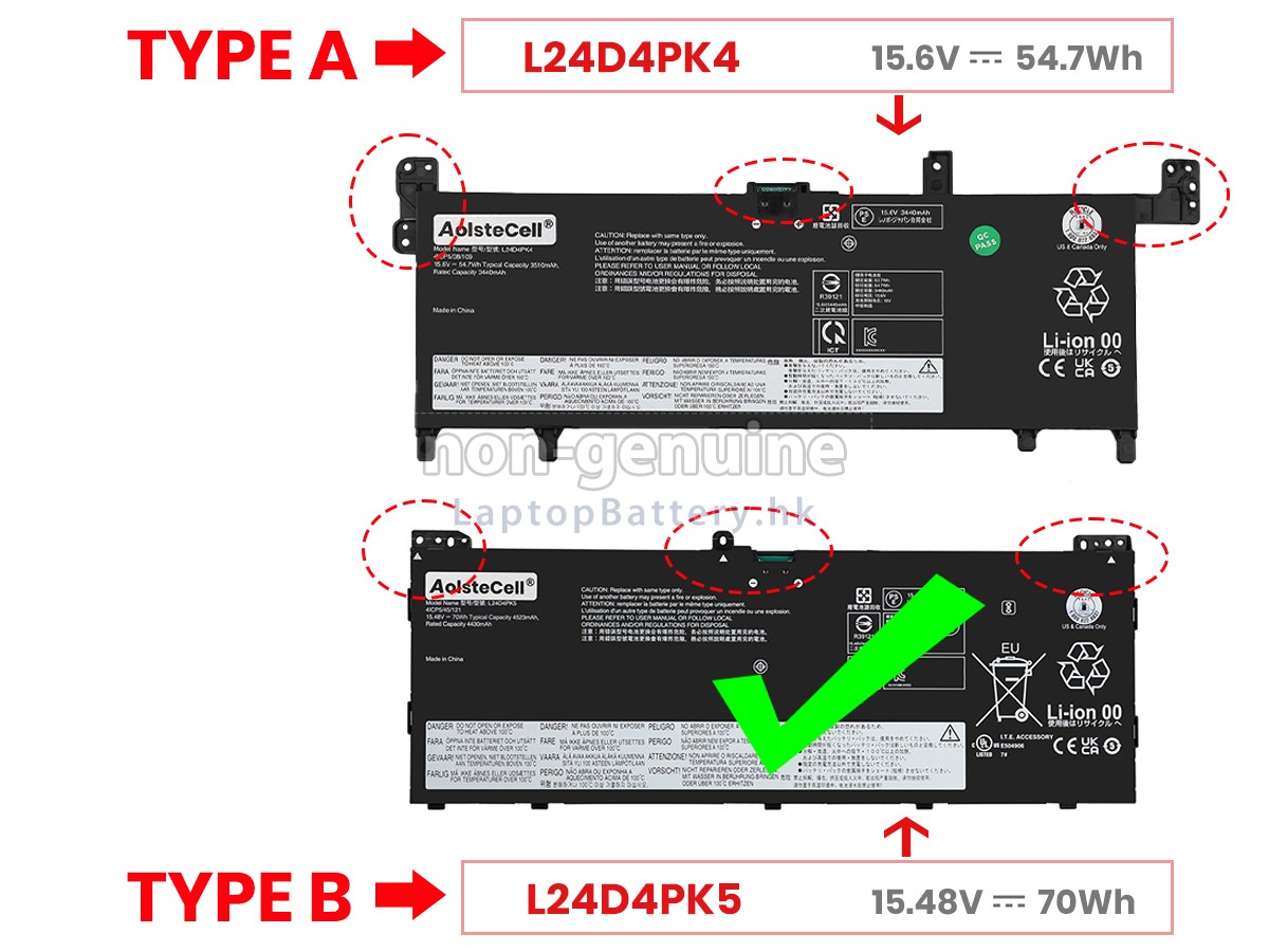 Lenovo L24D4PK4-T1代用電池