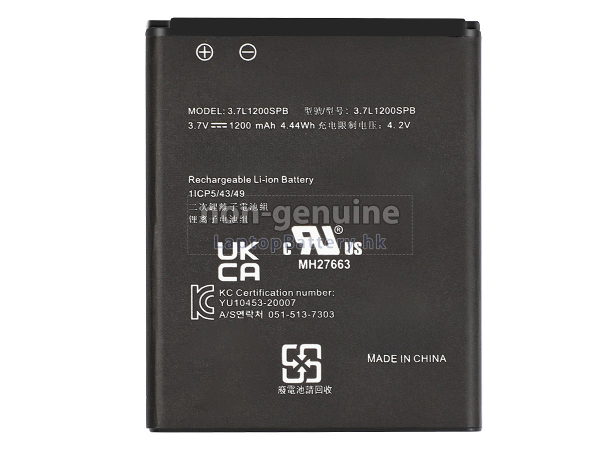 Texas Instruments 3.7L1200SP代用電池