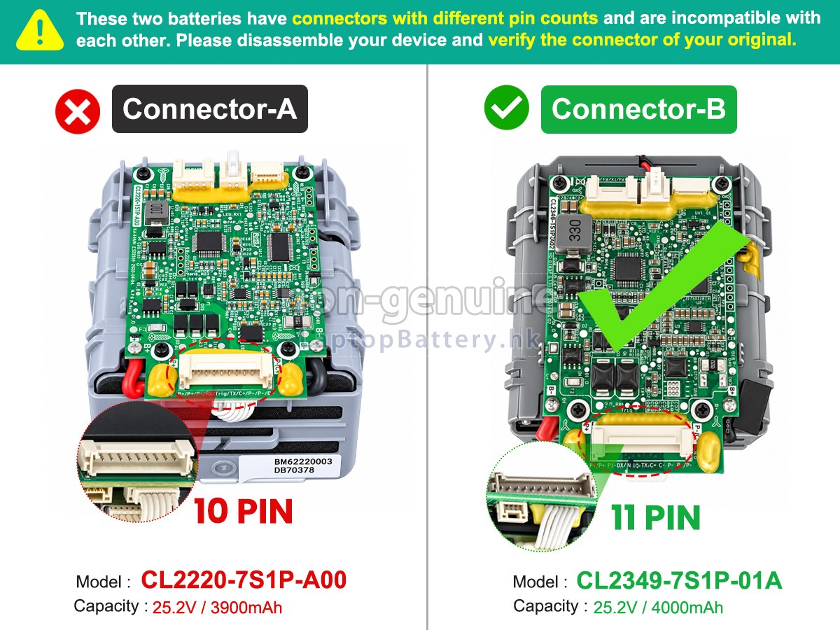 Tineco STRETCH BOX代用電池