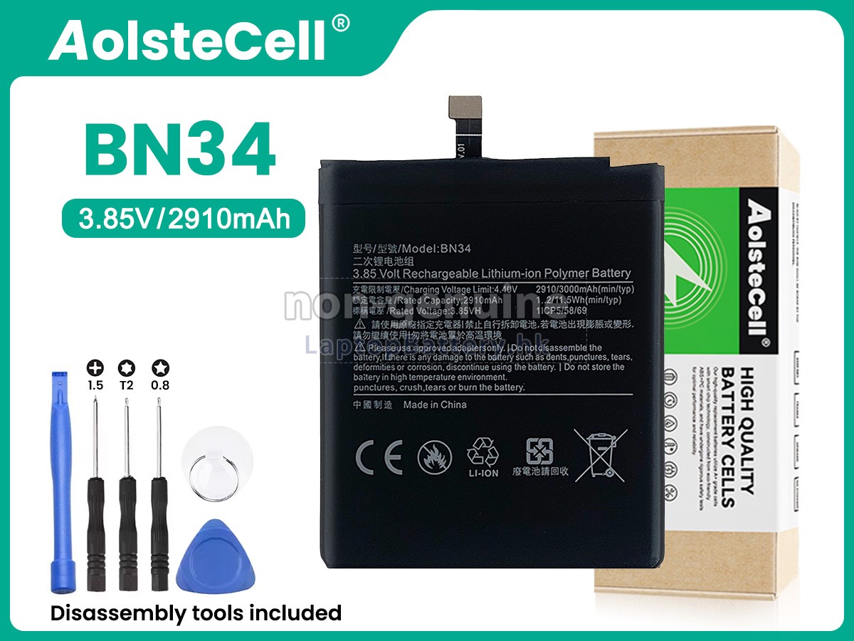 XiaoMi BN34代用電池