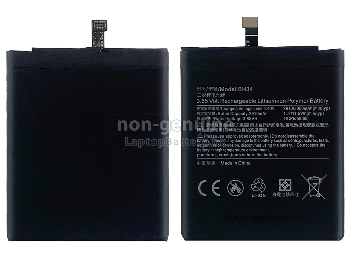 XiaoMi BN34代用電池