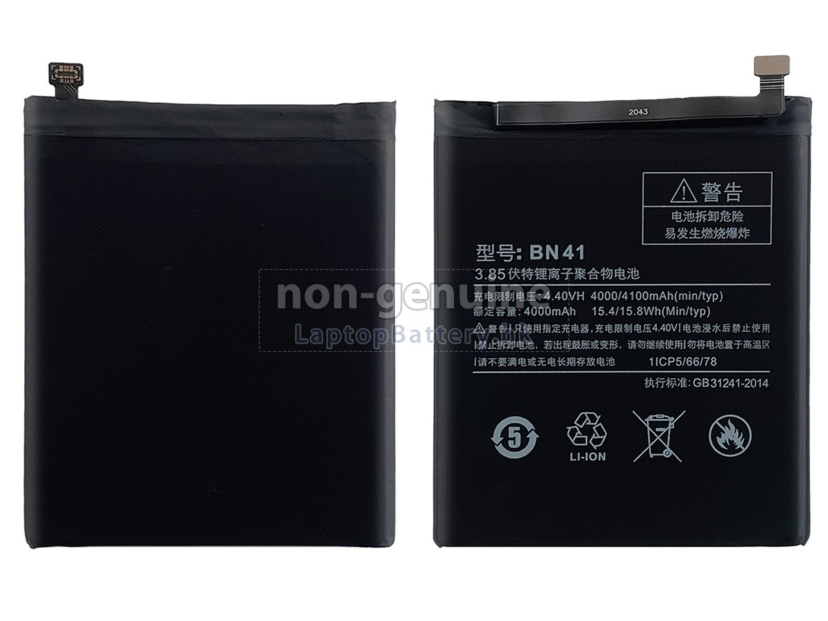 XiaoMi NOTE 4代用電池