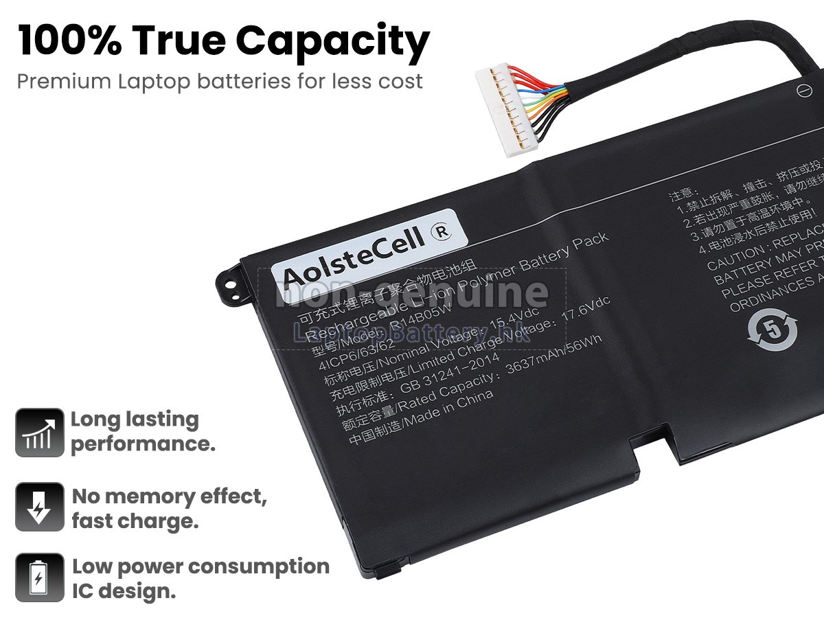 XiaoMi R14B05W(4ICP6/63/62)代用電池